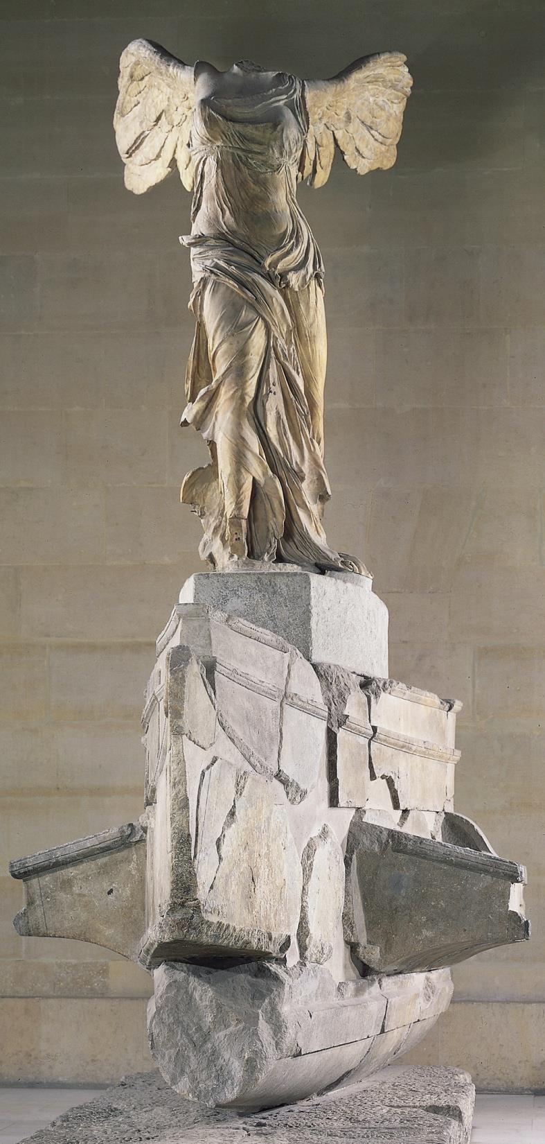 #37 Winged Victory of Samothrace. Hellenistic Greek. C. 190 BCE. Marble.