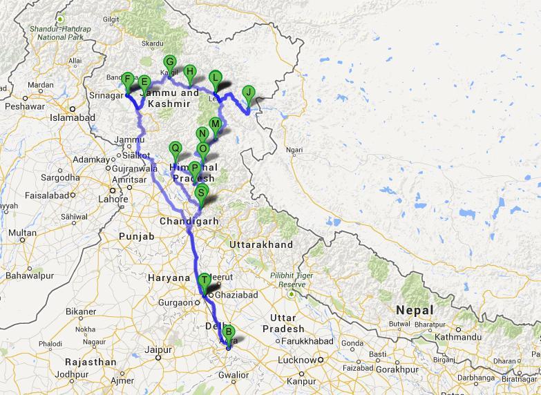Kashmir Ladakh and Himachal Tour 26 Days Including Nubra, Hemis &