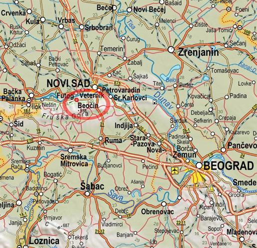 940,7 ха), Беочин (3505,6 ха) и Черевић (3263,6 ха). Територијално најмање насеље је Луг, са површином од 996,5 ха.