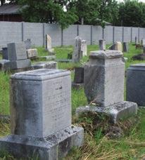 JEWISH CEMETERY It is located in the eastern part of town near the railway line. The oldest preserved gravestone inscription comes from 1880 and the youngest one from 1955.