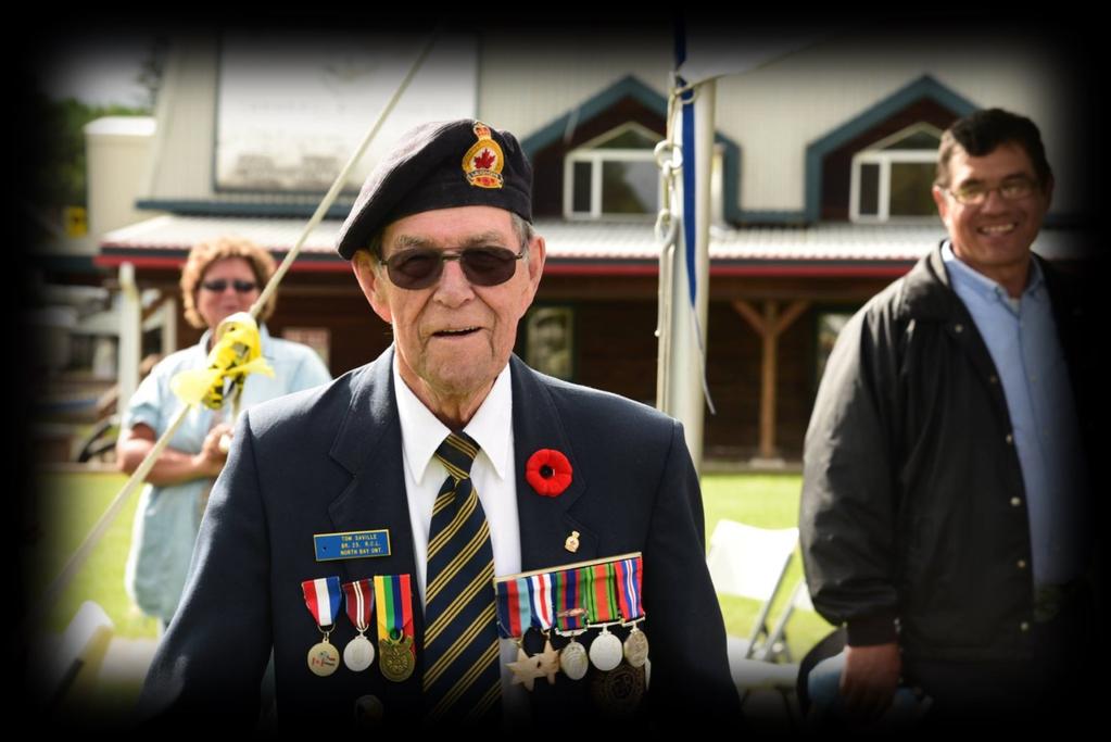 Temagami First Nation - Land Code News Summer 2016 Our Lands Our Future Page 27 Veteran & Temagami First Nation Elder Tom Saville (served in WW II from June 21, 1941 to January 19, 1946 in Canada &