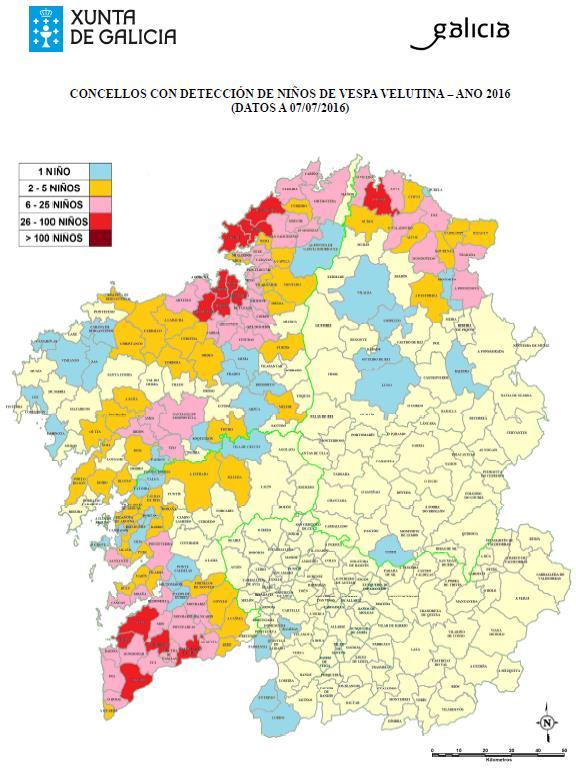 Segundo estes mapas, Galicia sufrirá a colonización da case a totalidade do seu territorio,
