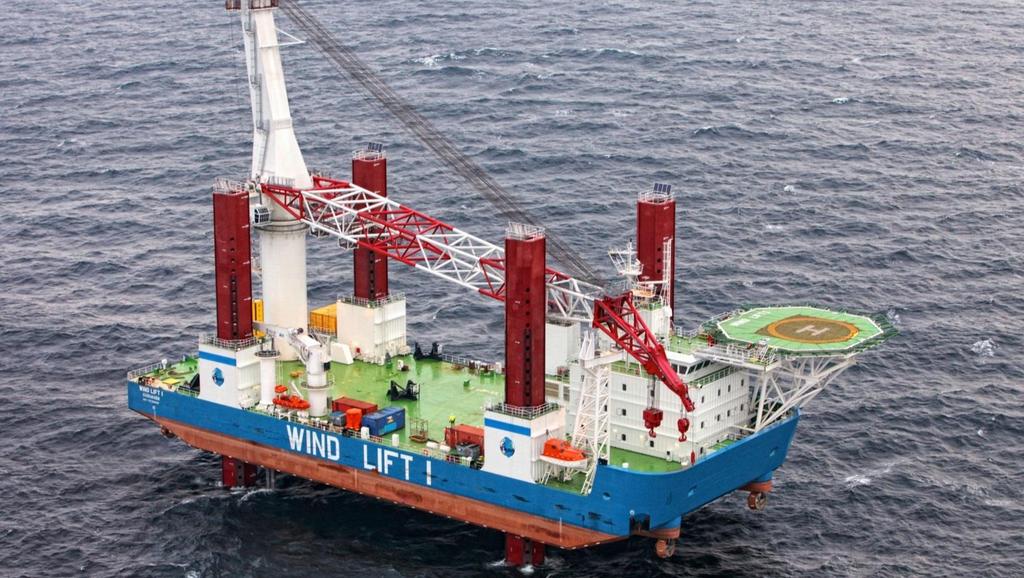 Western Baltija Shipbuilding: latest projects Jack up vessel Wind Lift 1 (Heavy-lift crane, main 500 t)