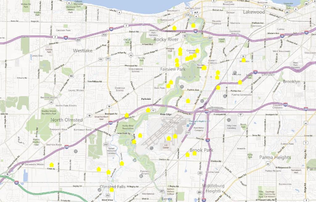 2012 Annual Complaint Map LEGEND Complaints per household 1