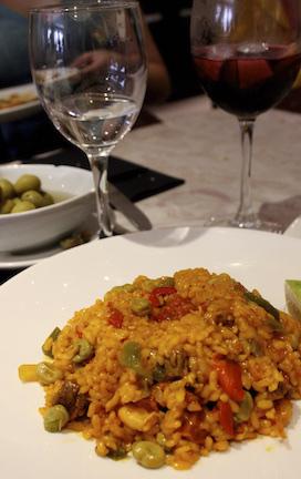 what could be called the most quintessentially Spanish dish: paella (shown in Photo 2, page 38).