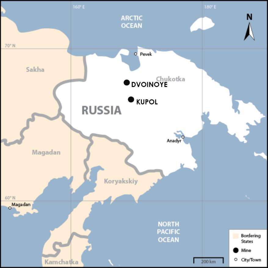Kupol and Dvoinoye, Russian Federation General Kupol Development and construction of the Kupol mine commenced in 2005 by Bema Gold Corporation ( Bema ), which was acquired by Kinross in 2007.