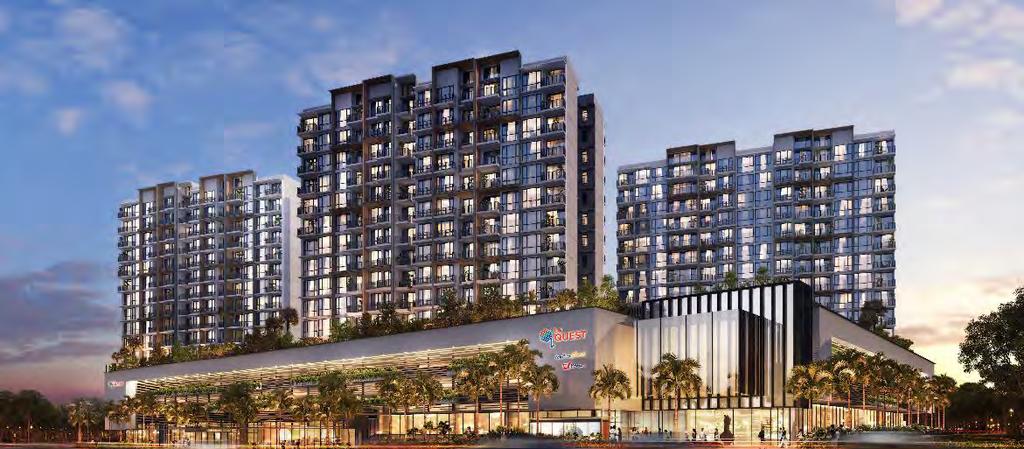 Retail Space for Lease Le Quest (TOP 2020) West Avenue 6, Singapore Artist s Impression g Mixed commercial residential development located in an up and coming residential enclave g Surrounded by over