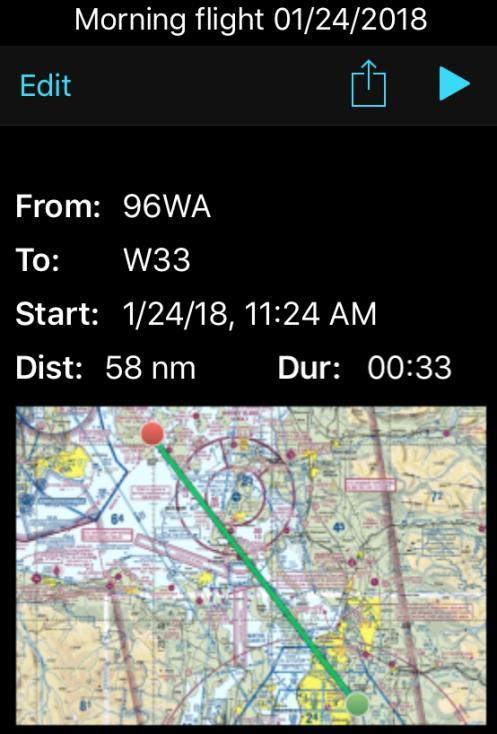 Note: The app does not record data when using the built-in GPS simulator (described in the next section).
