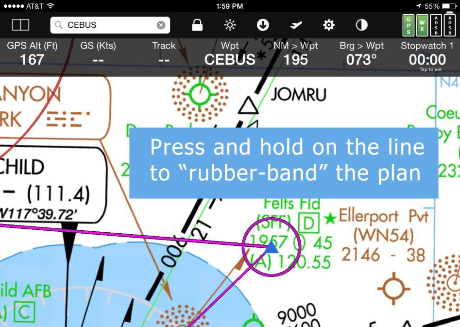 Flight plans created when you're online are automatically available from any device running a FlyQ application such as FlyQ InSight for the iphone, FlyQ Pocket for Android, or FlyQ Online from your