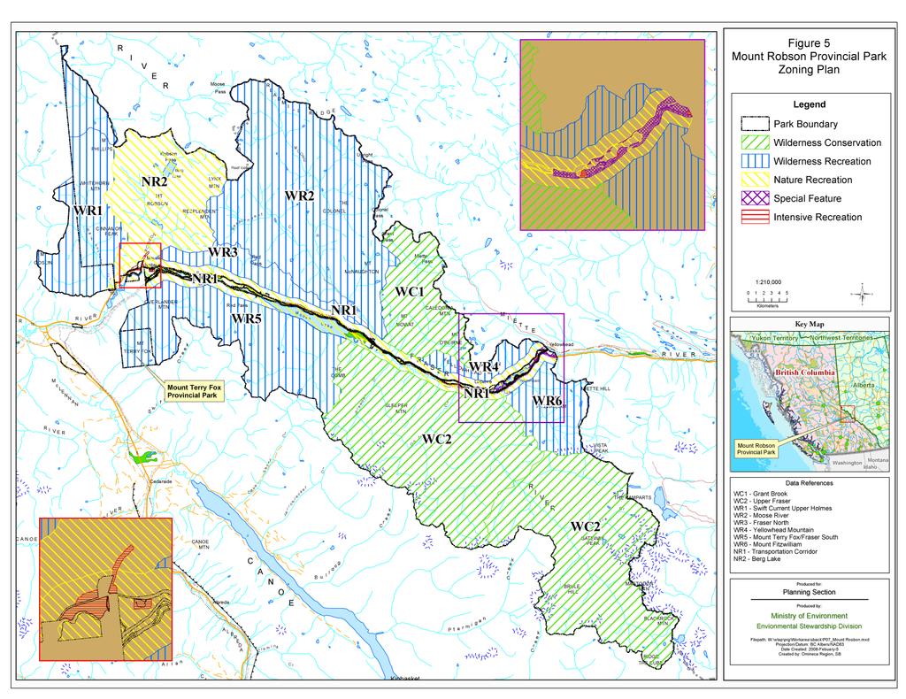 Figure 5: Zoning Plan Mount Robson