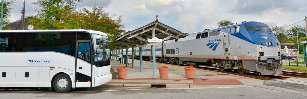 What Amtrak Does Maintains Thruway contracts, schedules, fares, connections, station information, and operations coordination Through Connecting