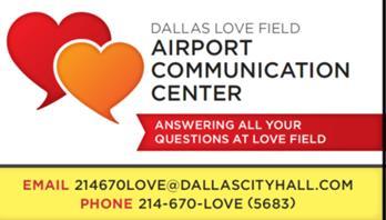 DALLAS LOVE FIELD COMMUNITY WEEKLY UPDATE March 7 March 13, 2015 5 Total Operations for the Week of February 22, 2015 February 28, 2015 RWY 13R/31L- Denton Rd.