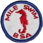 Mile Swim This is an individual activity that will require a buddy who will need to supervise and count laps. The BSA Mile Swim Award is a progressive award.