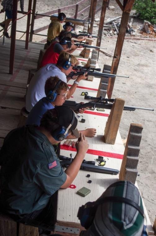 Shooting Sports Program Rifle, shotgun and archery ranges are a part of the Outdoor Sports Area and are available for use by all campers who have a signed parental release form (Part A of
