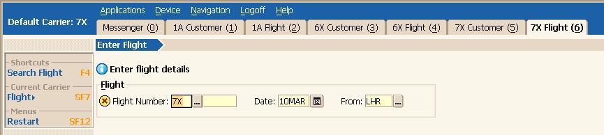 How to Set the Default Carrier This topic explains how to set the default carrier code for carrier-dependent applications such as Baggage, Customer and Flight.