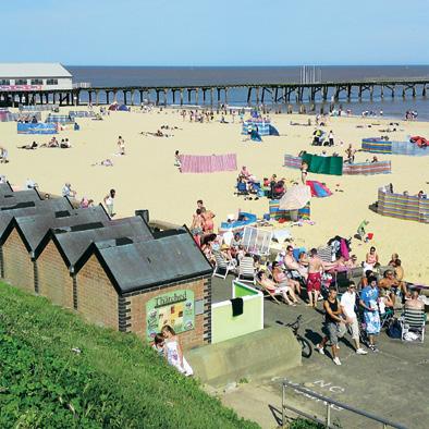 Boasting two sandy beaches, is loved by swimmers, sunbathers and sandcastle builders alike. A walk along the promenade with an ice cream or cup of tea at one of the many cafes is a must.
