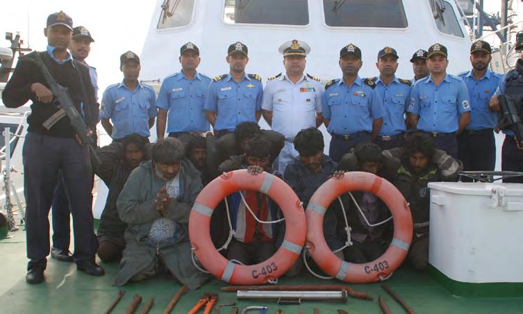The ICG patrol vessel gave chase and intercepted the boat.