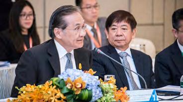 The HLM held in the morning, at Shangri-La Hotel, Singapore was chaired by His Excellency Don Pramudwinai, Minister of Foreign Affairs of Thailand, with ReCAAP Contracting Parties being represented