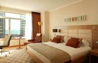 00 Distance to CCIB: 0.0 km / 3 minutes walking distance Hilton Diagonal Mar Hotel is located in a new and modern area of Barcelona.