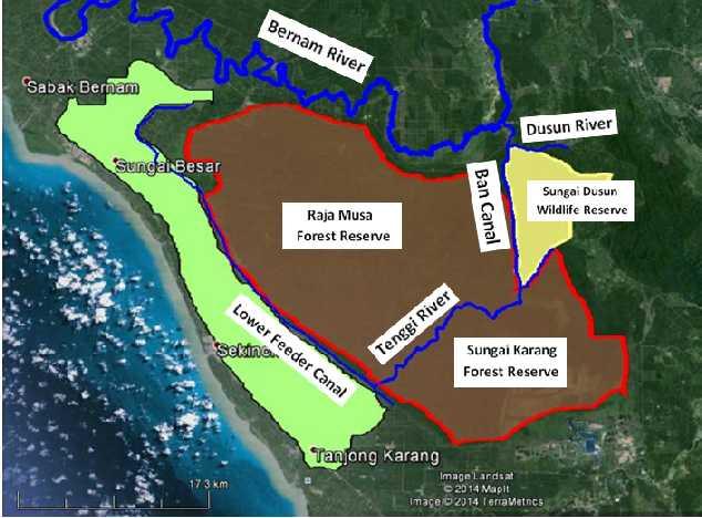 5 Whilst the Raja Musa and Karang River are forest reserves, they are primarily production forests for timber production via rotational selective logging.