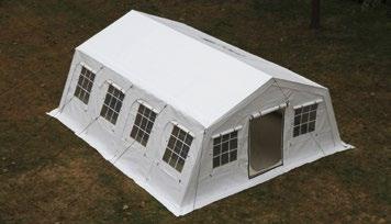 Tents Multipurpose PVC - 42 m 2 Tent UNCHCR Standard The Multipurpose PVC - 42 m 2 Tent that can be used for schooling, medical, storage or temporary shelter purposes.