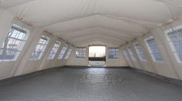 Tents Multipurpose PVC - 72 m 2 Tent UNCHCR Standard The Multipurpose PVC - 72 m 2 Tent that can be used for schooling, medical, storage or temporary shelter purposes.