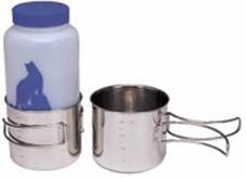 Bottle Cup GSI Outdoors Bottle Cup, Pot & Stainless Steel Space Saver 18 fl oz. Mug.