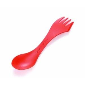 Spork # Heat resistant Polycarbonate material - doesn't melt in hot/boiling water # Won't scratch non-stick cookware, Teflon-friendly # Extremely durable and