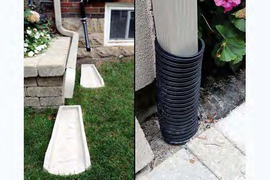 Ensure that your downspouts