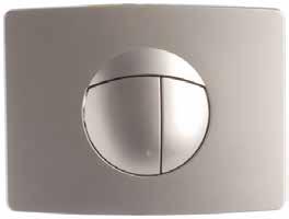 CRESCENT FLUSH PLATE TRF0433C Dual flush push plate Finish: Brushed stainless steel Material: Metal