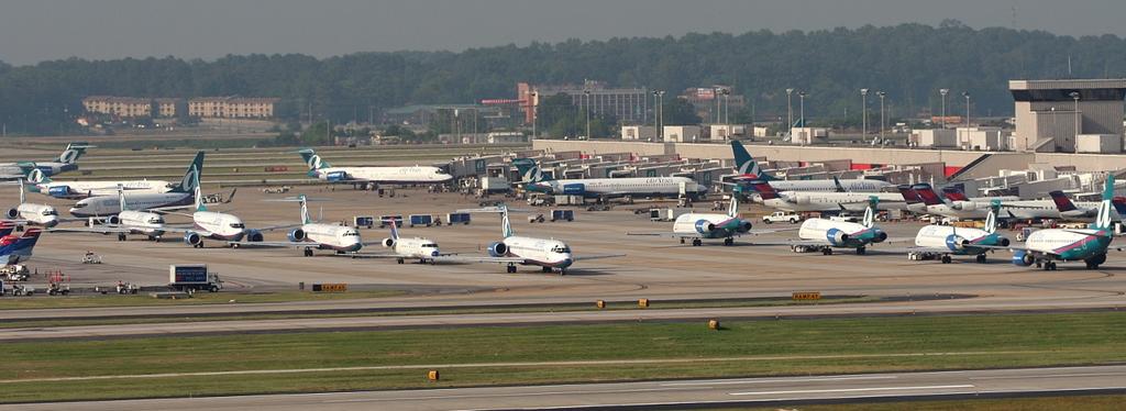 Airport Surface Operations Aircraft in movement areas in-between the runways & the ga