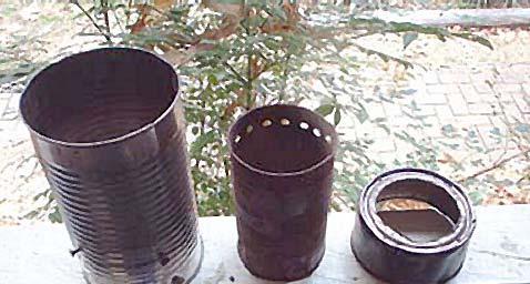 Instructions for Building the MIDGE (Modified Inverted Downdraft Gasifier Experiment) Materials: - 55 oz Bush Beans can, or similar. - 16 oz tomato can, or similar.