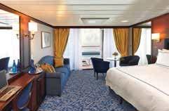 F G 160 square feet Comfortable seating area BEST VALUE CONCIERGE LEVEL VERANDA STATEROOMS: A1 A2 A3 216 square feet PREMIER CONCIERGE LEVEL SERVICES In addition to all Veranda amenities, enjoy