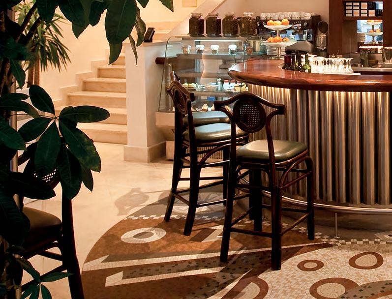 LE BISTRO Recaptures the simple elegance of a 1920 s Parisian eatinghouse and includes special features like a conservatorystyle seating area.