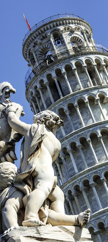 HIGH SEASON 2018 Florence Pisa Visits and excursions Valid from 15th March 1tost April 15th November to 31st October 2018 2018 We feature monolingual walking tours in Pisa or excursions in the