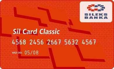 2007 Banka Sileks - Shkup filloi me dhënien e kartelave paguese debitore Sil Card Classic. Figura 33. Kartela debitore Sil Card Classic Më datë: 21.05.