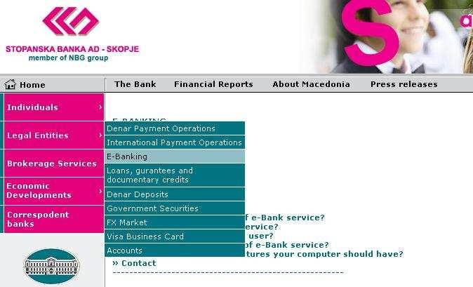 Figura 38. Pamje se si të kërkojmë sistemin elektronik bankar në www.stb.com.