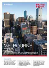 The CBD recorded the strongest net absorption figure nationally, totalling 128,389sqm in the year to July 2017.