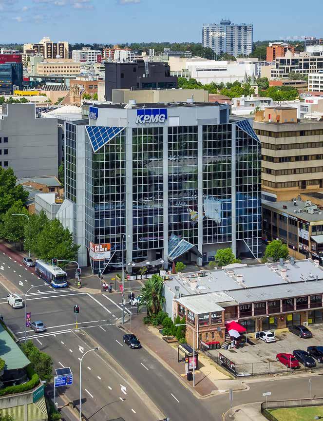 FOR LEASE NSW GATEWAY TO PARRAMATTA 91 Phillip Street, Parramatta 6,108 sqm B 37 Prominently situated on the corner fronting Phillip and Smith Streets, within the commercial core of