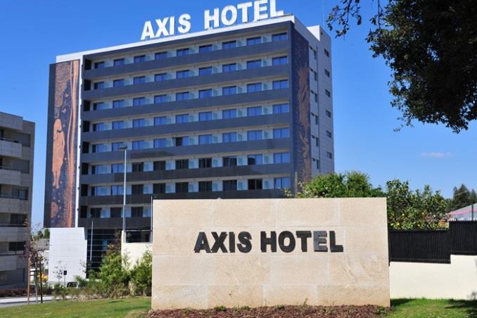 HOTEL AXIS PORTO 4* Modern and sophisticated Hotel located in the business area of the city. The eight floors of the hotel are decorated under the theme Porto the city and the wine.