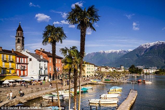 with over 800 steps leading down to the lakeside. Next is a visit to Locarno, located on the northern shore of Lake Maggiore the town with the warmest climate in Switzerland.