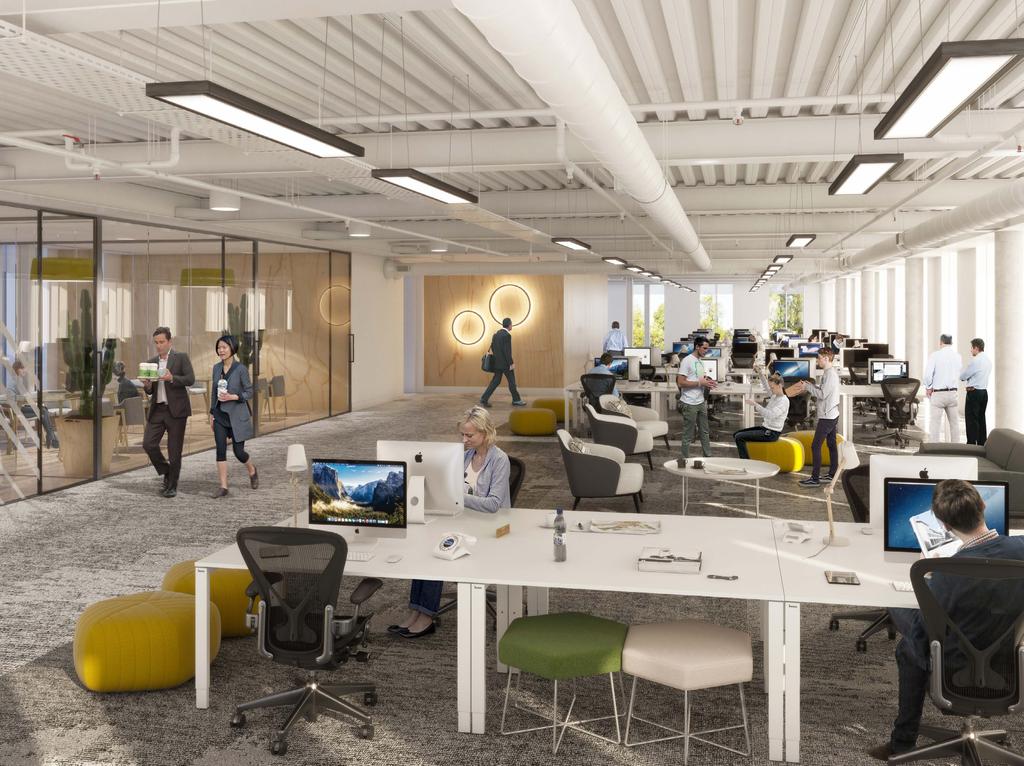 What you get CGI of an example workspace The specification of the building has been stipulated to meet Category A standard, including the following: BREEAM Very Good as a minimum Energy efficiency