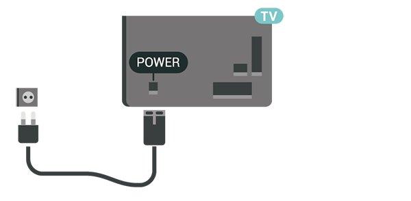 Қуат кабелін жалғау Қуат кабелін теледидардың артындағы POWER коннекторына қосыңыз. Қуат кабелінің коннекторға мықтап кіргізілгенін тексеріңіз.