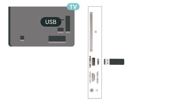 Орнату USB қатты дискісін жалғасаңыз, теледидардың хабар таратылымын уақытша тоқтатуға немесе жазуға болады.
