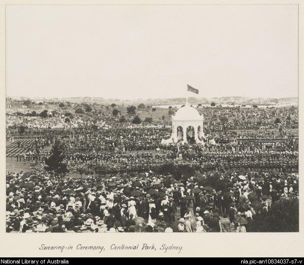 au/record=b2137411 Swearing in ceremony, Centennial Park,