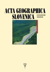 Slovenske geografske revije Geografski vestnik, Ljubljana, izhaja