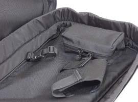 Each bag comes with four Shot Sticks and a 1 ½" removable shoulder