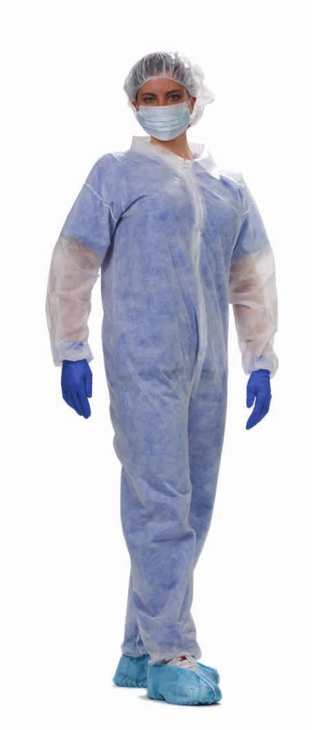 Cleanroom Apparel CLEANROOM COVERALLS Designed for use in all Class 10,000 environments and above. These lightweight and breathable coveralls are designed for roominess and comfort.