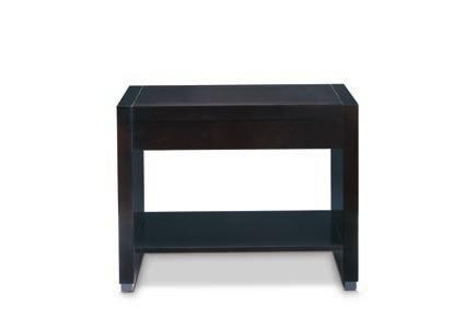 BEDROOM 3711 GUSTAVE NIGHTSTAND W 35" D 22" H 27½" W 87cm D 56cm H 70cm FINISH: MANOR HOUSE 3808L DIVA NIGHTSTAND-LEFT W 28" D 22" H 29" W 71cm D 56cm H 74cm FINISH: BLACK LACQUER 3808R