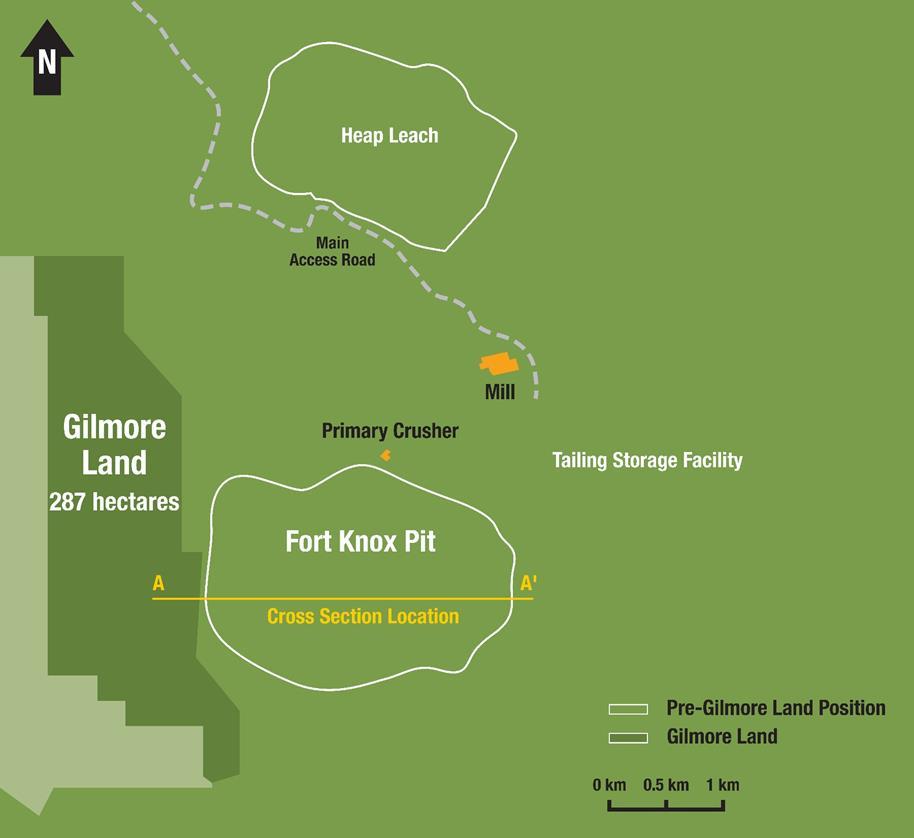 APPENDIX Figure 1: Plan map of the Fort Knox area as of December 11, 2017, highlighting Kinross pre-existing land position and the additional 287
